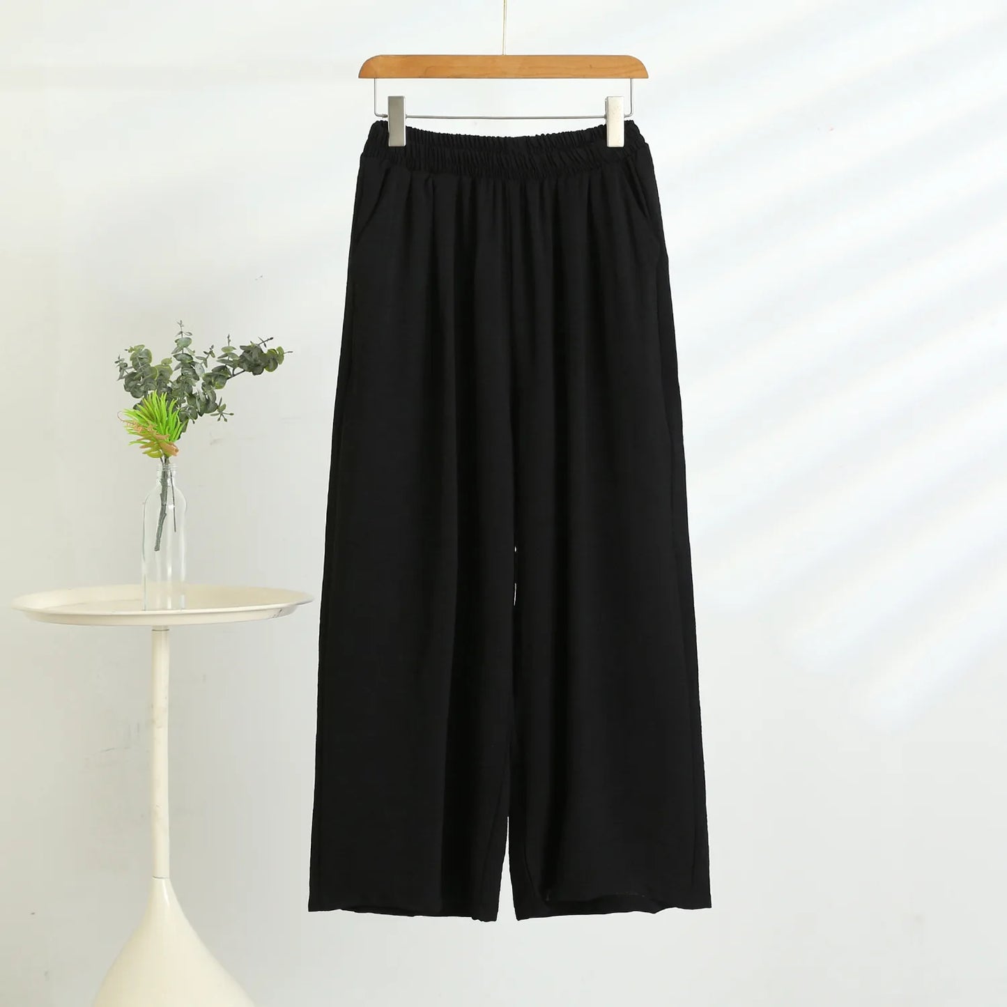 High Waisted Linen Pants