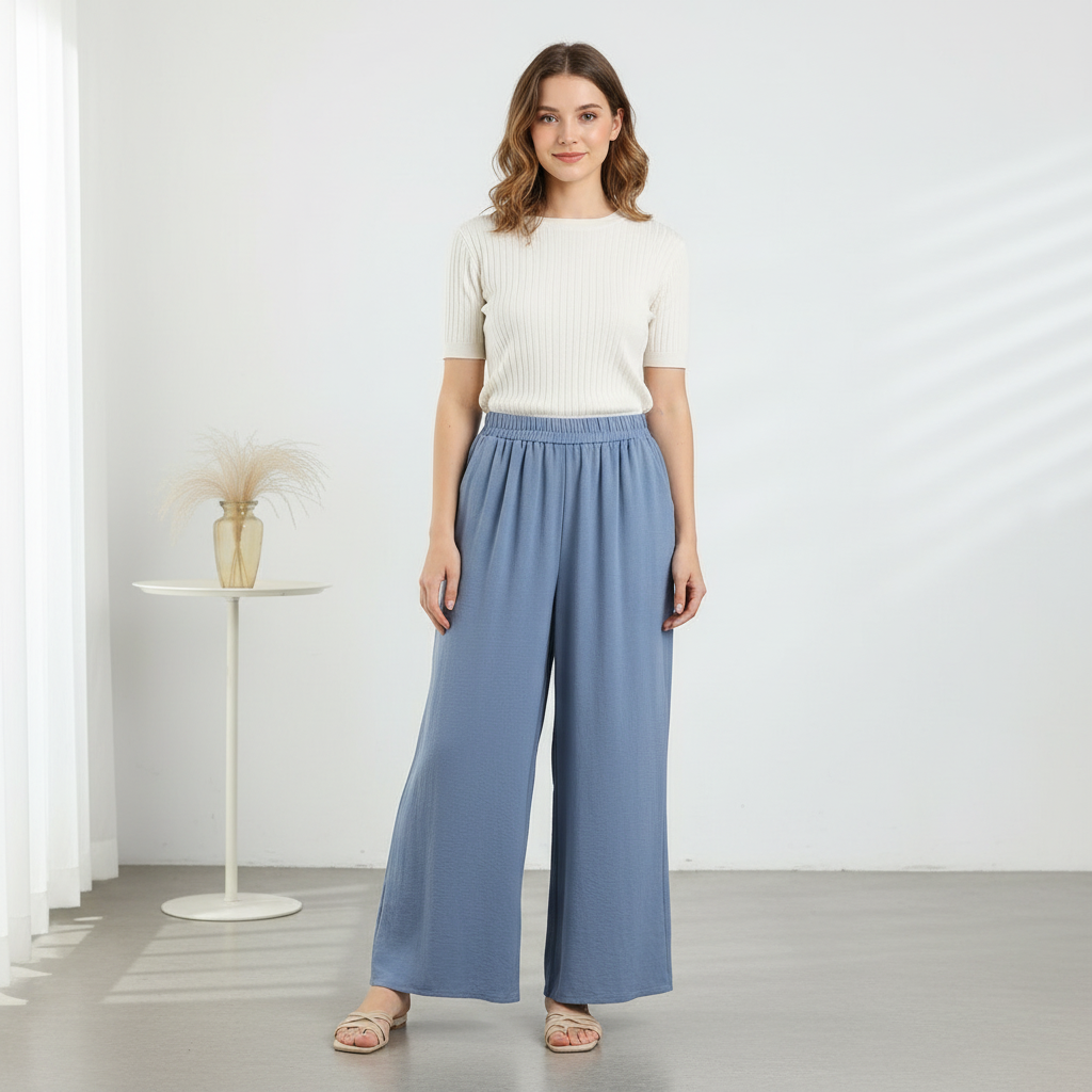 Full-Body Front View with Light-Skinned Female Model